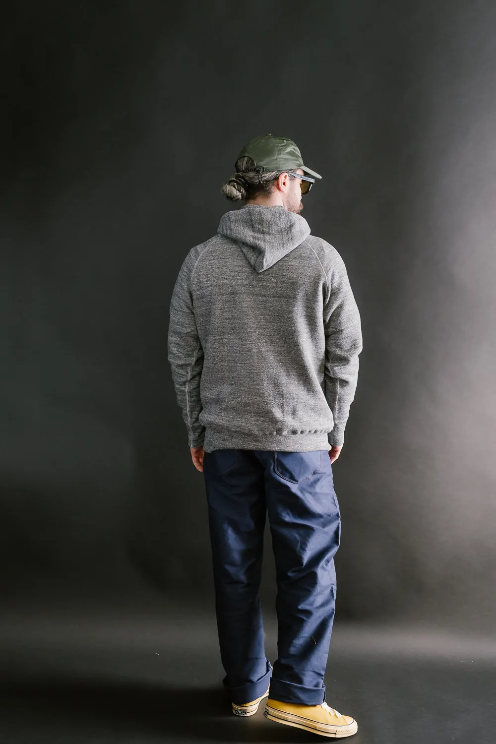 Lot 262 - DENIME - Four Needle Raglan Hoodie - Dark Heather