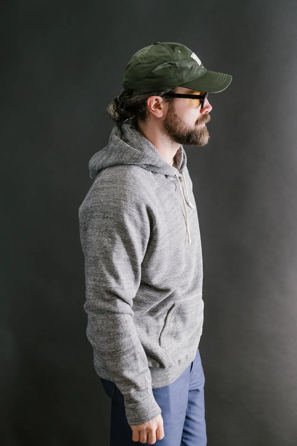 Lot 262 - DENIME - Four Needle Raglan Hoodie - Dark Heather