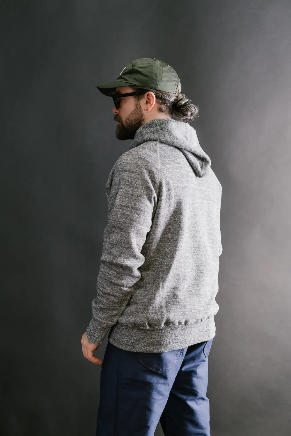 Lot 262 - DENIME - Four Needle Raglan Hoodie - Dark Heather
