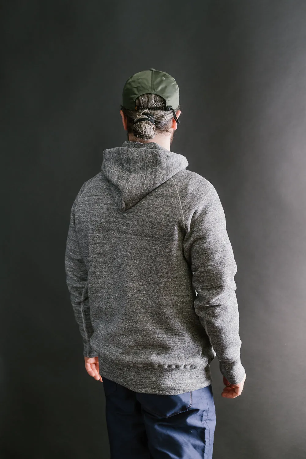 Lot 262 - DENIME - Four Needle Raglan Hoodie - Dark Heather