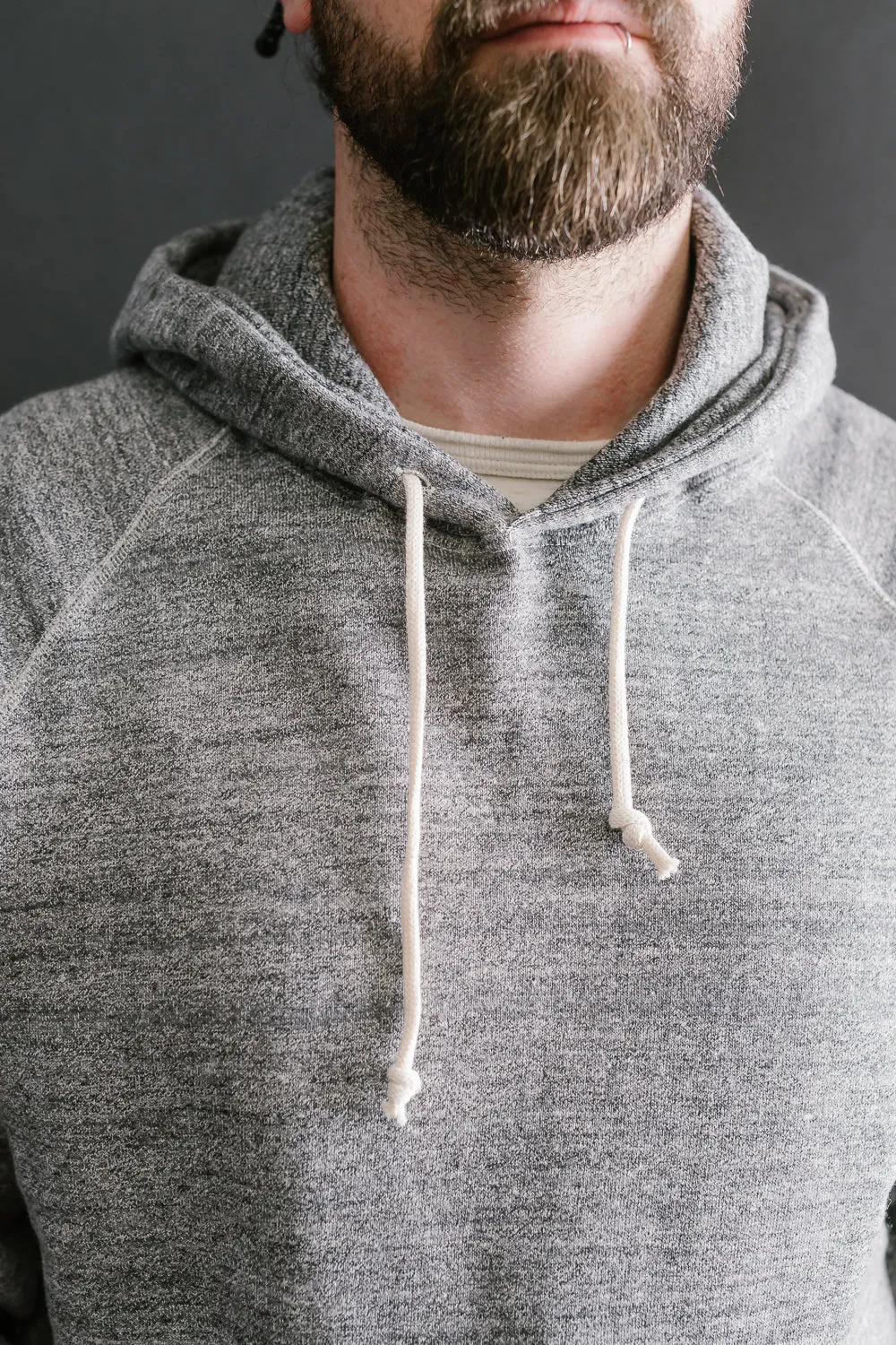 Lot 262 - DENIME - Four Needle Raglan Hoodie - Dark Heather