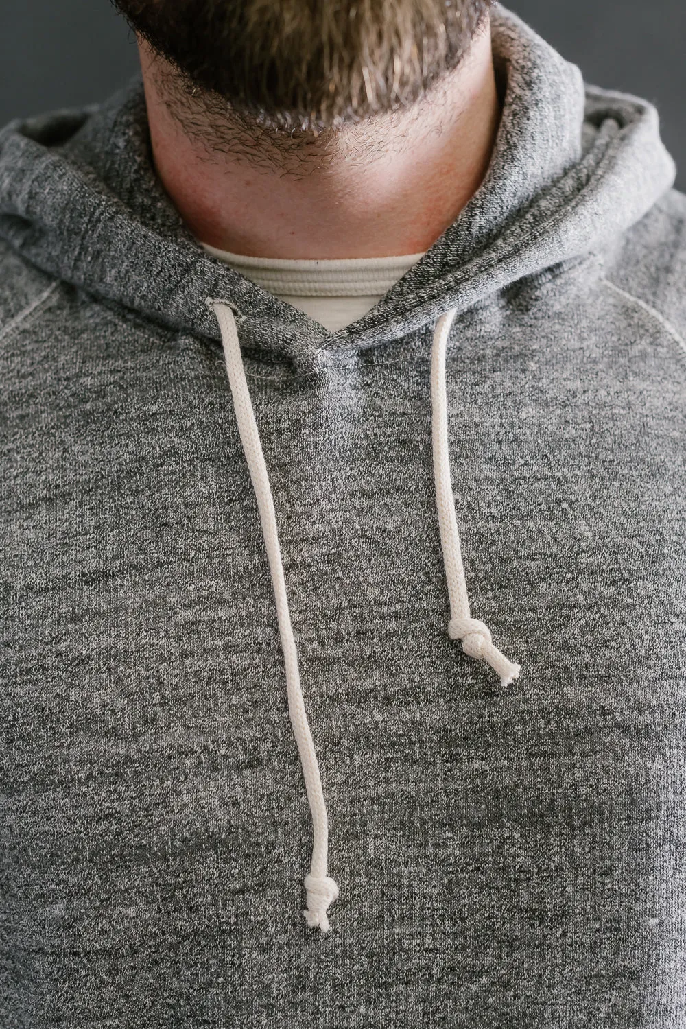 Lot 262 - DENIME - Four Needle Raglan Hoodie - Dark Heather