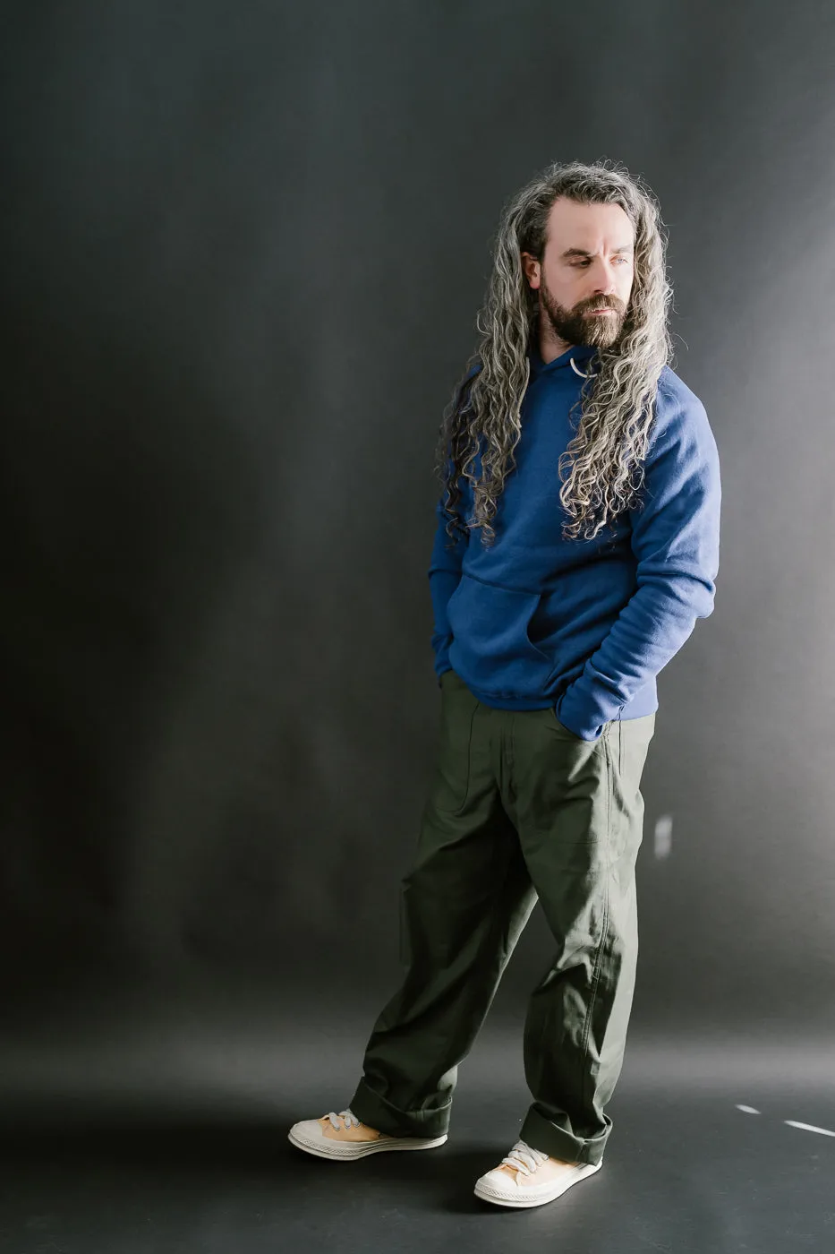 Lot 262 - Four Needle Raglan Hoodie - Blue