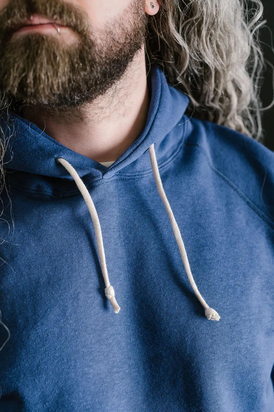 Lot 262 - Four Needle Raglan Hoodie - Blue