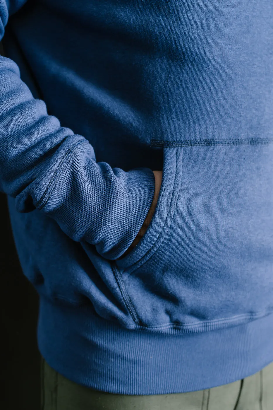 Lot 262 - Four Needle Raglan Hoodie - Blue