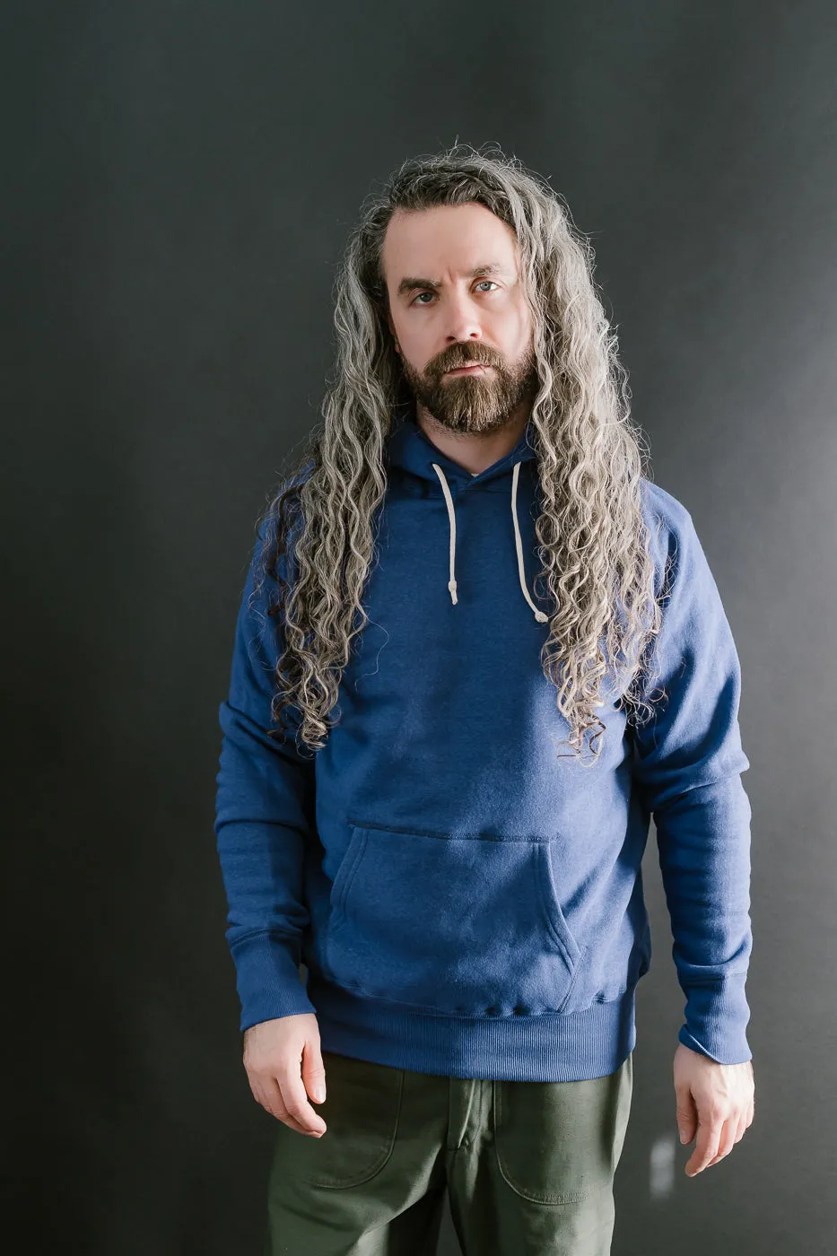 Lot 262 - Four Needle Raglan Hoodie - Blue