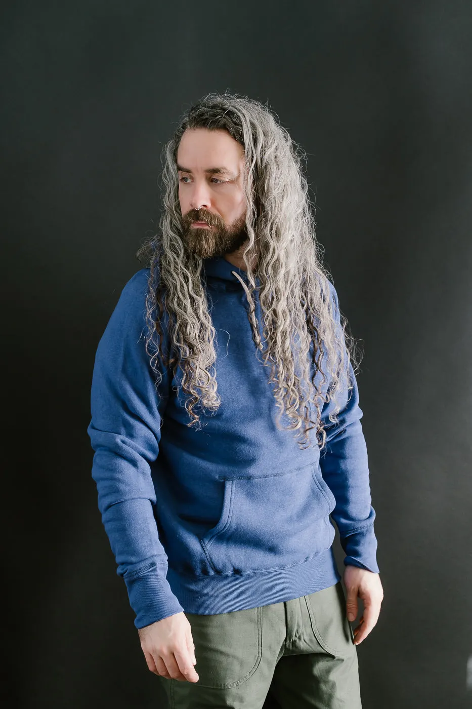 Lot 262 - Four Needle Raglan Hoodie - Blue