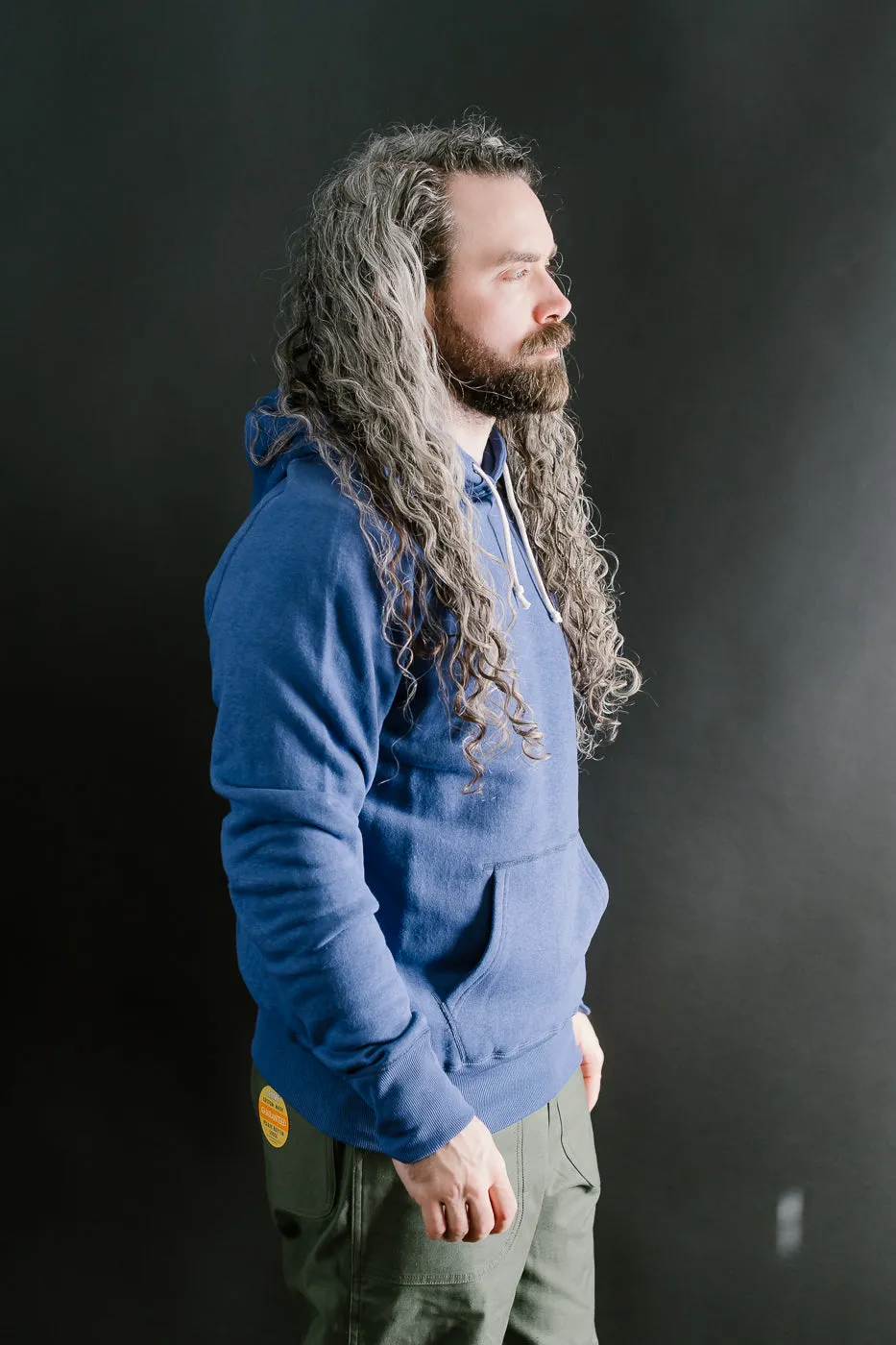 Lot 262 - Four Needle Raglan Hoodie - Blue