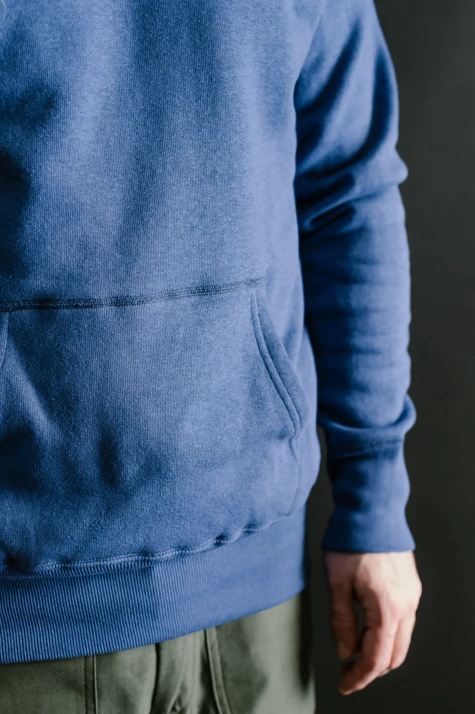 Lot 262 - Four Needle Raglan Hoodie - Blue