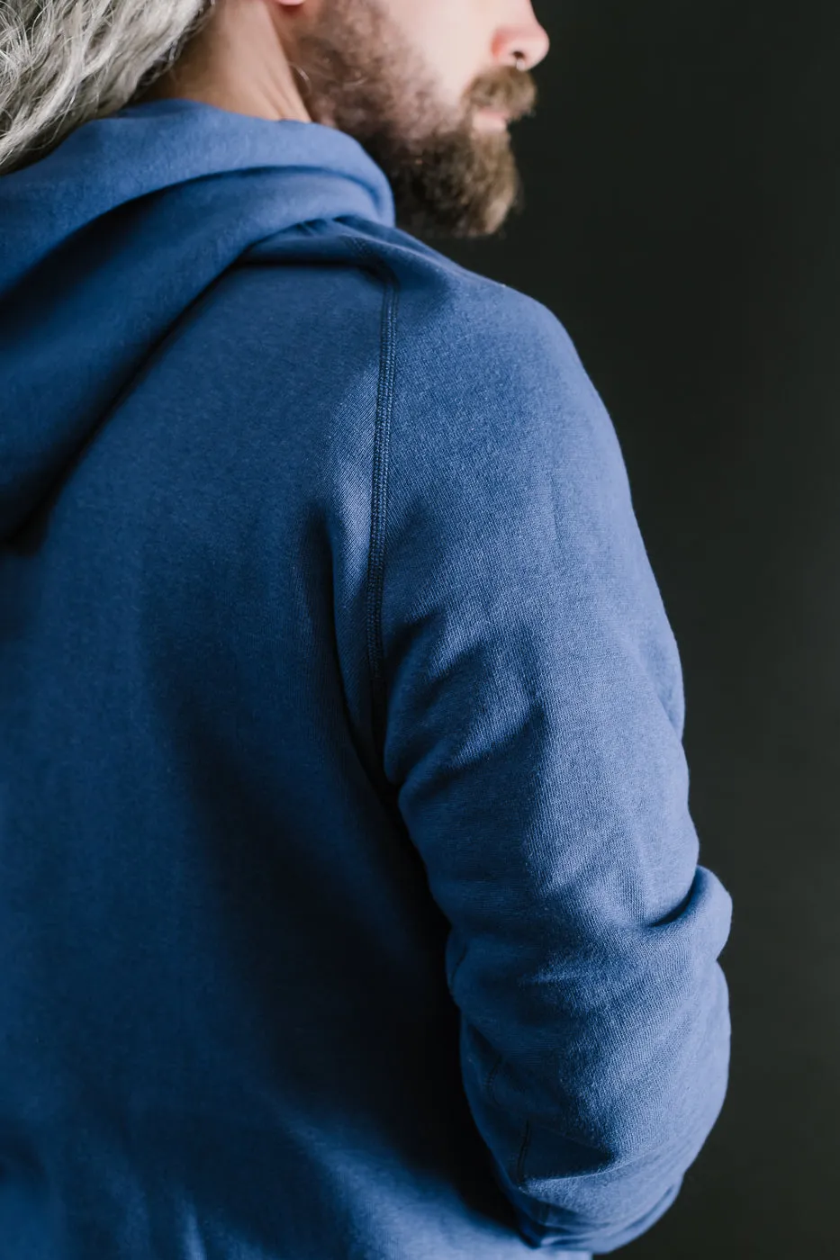 Lot 262 - Four Needle Raglan Hoodie - Blue