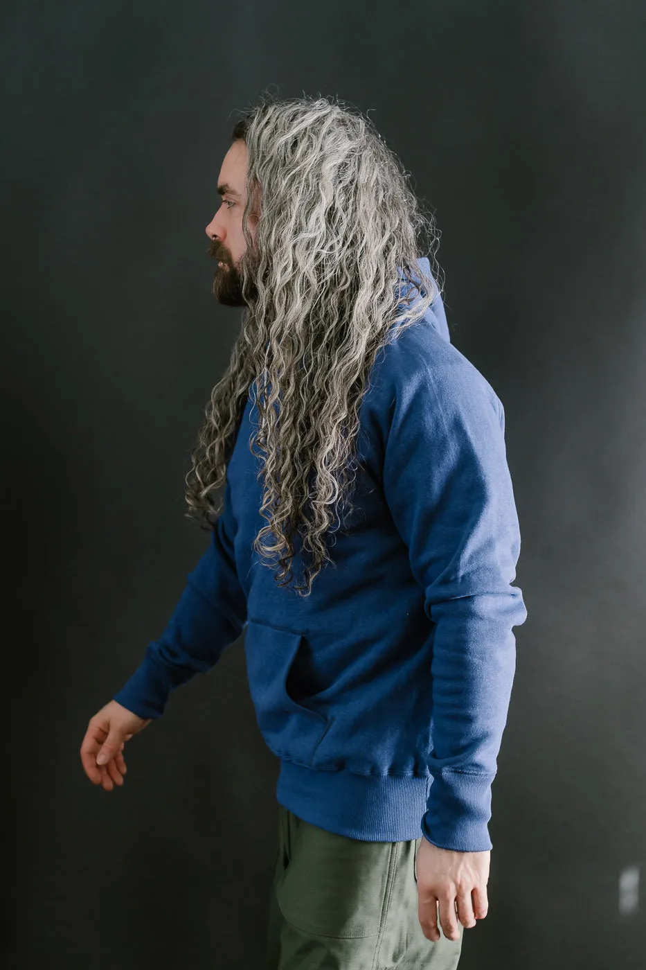 Lot 262 - Four Needle Raglan Hoodie - Blue