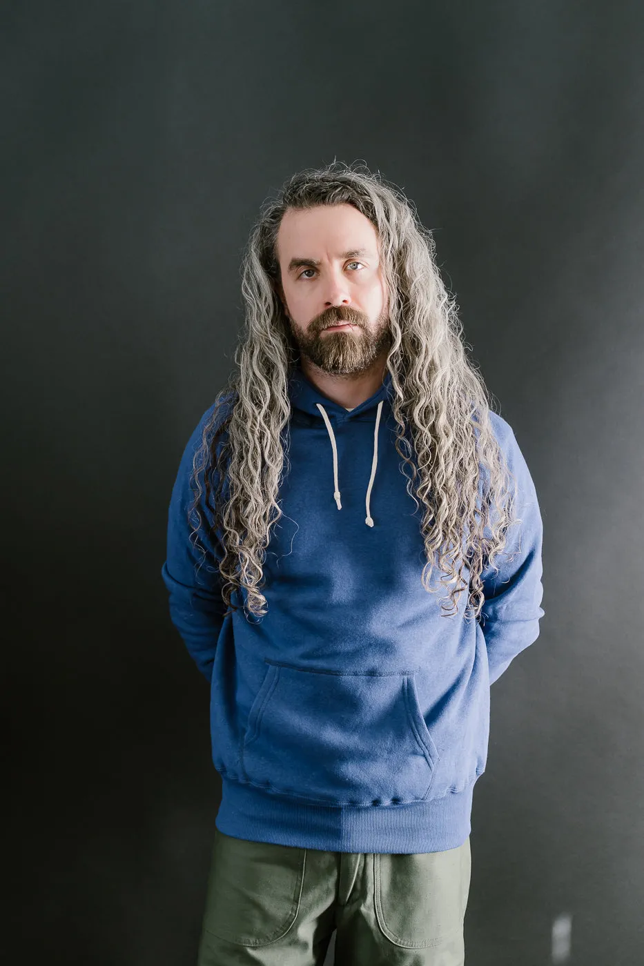 Lot 262 - Four Needle Raglan Hoodie - Blue