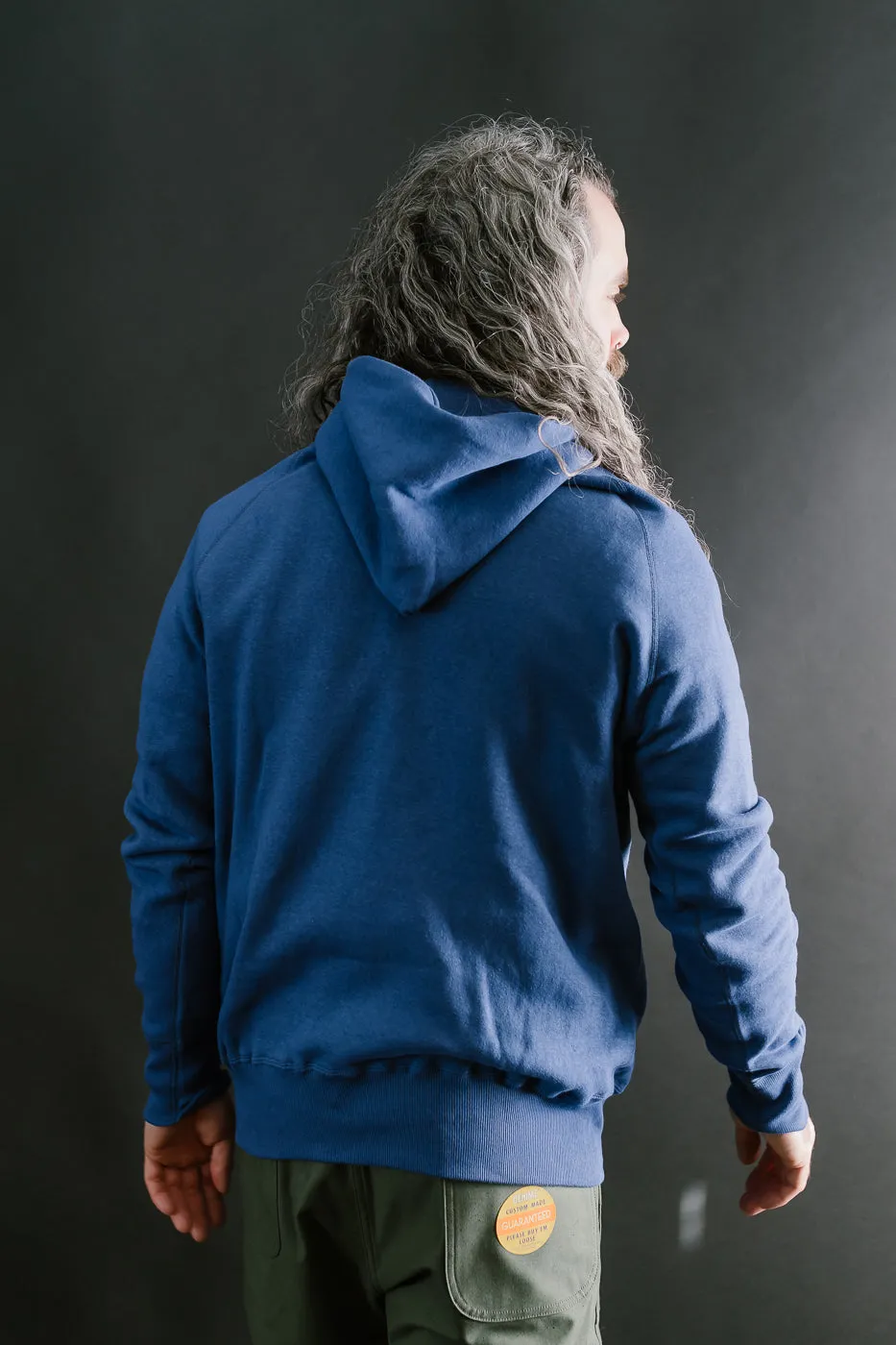 Lot 262 - Four Needle Raglan Hoodie - Blue