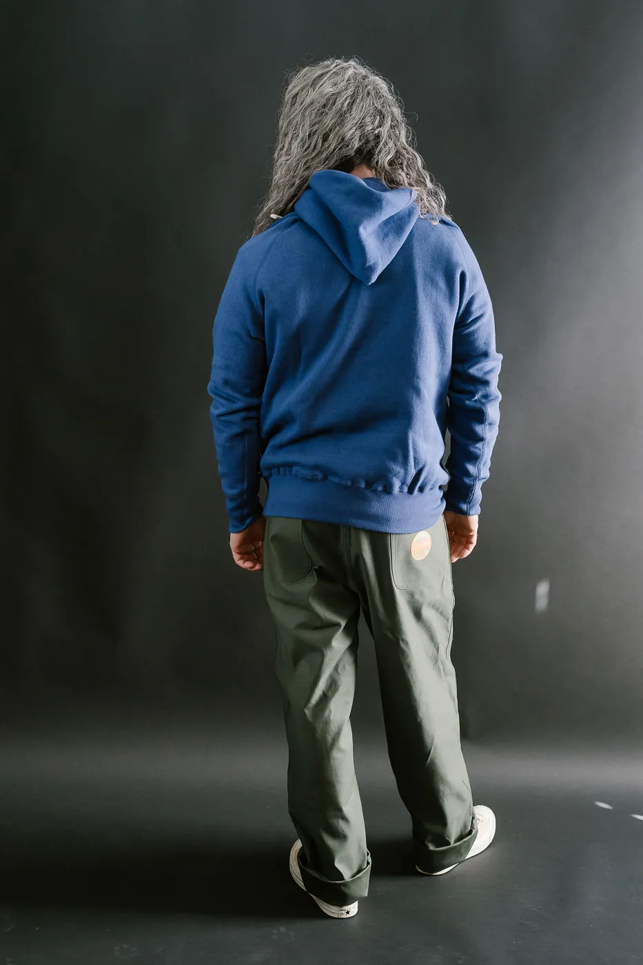 Lot 262 - Four Needle Raglan Hoodie - Blue