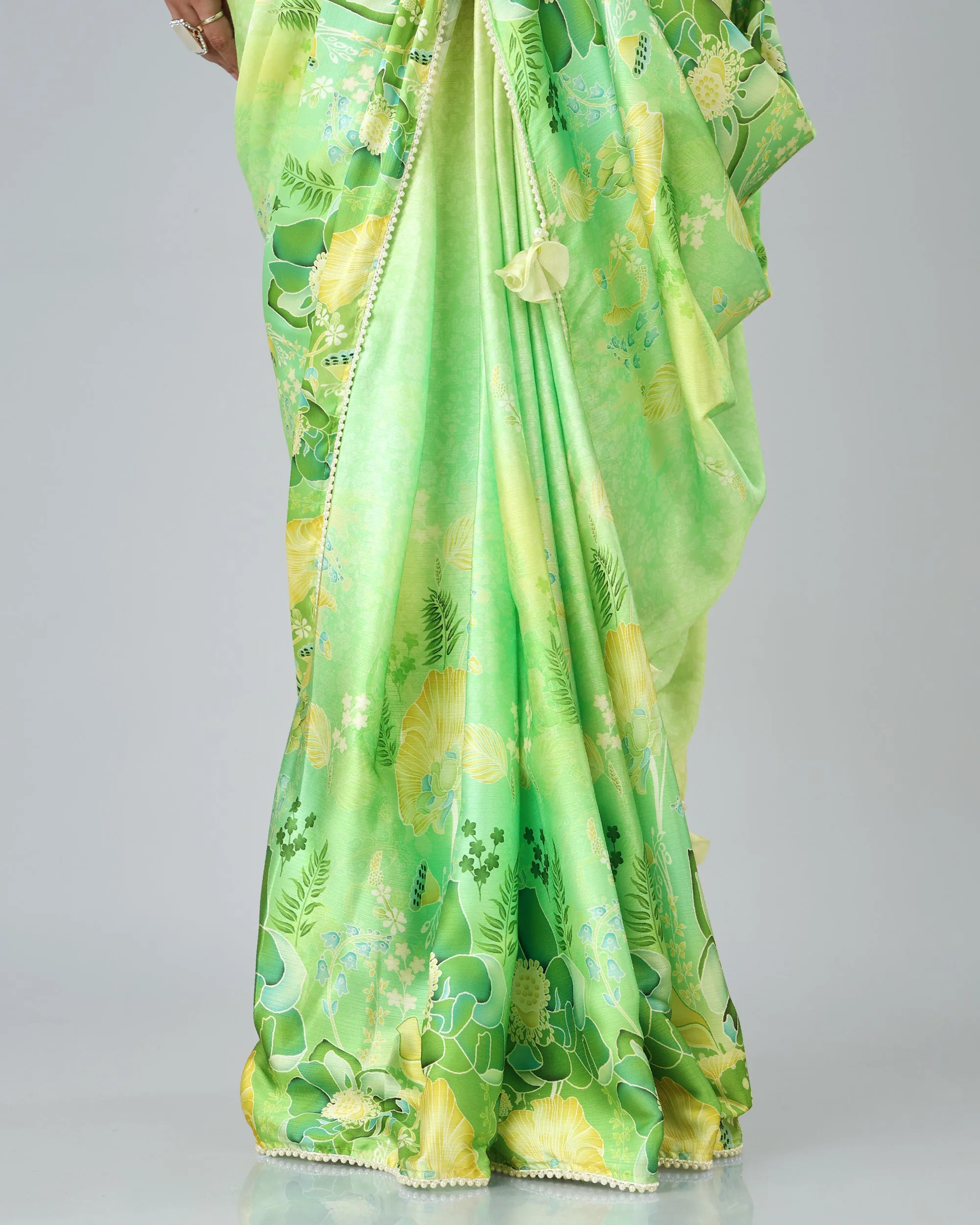 Luxuriously Soft: Chiffon Satin Saree
