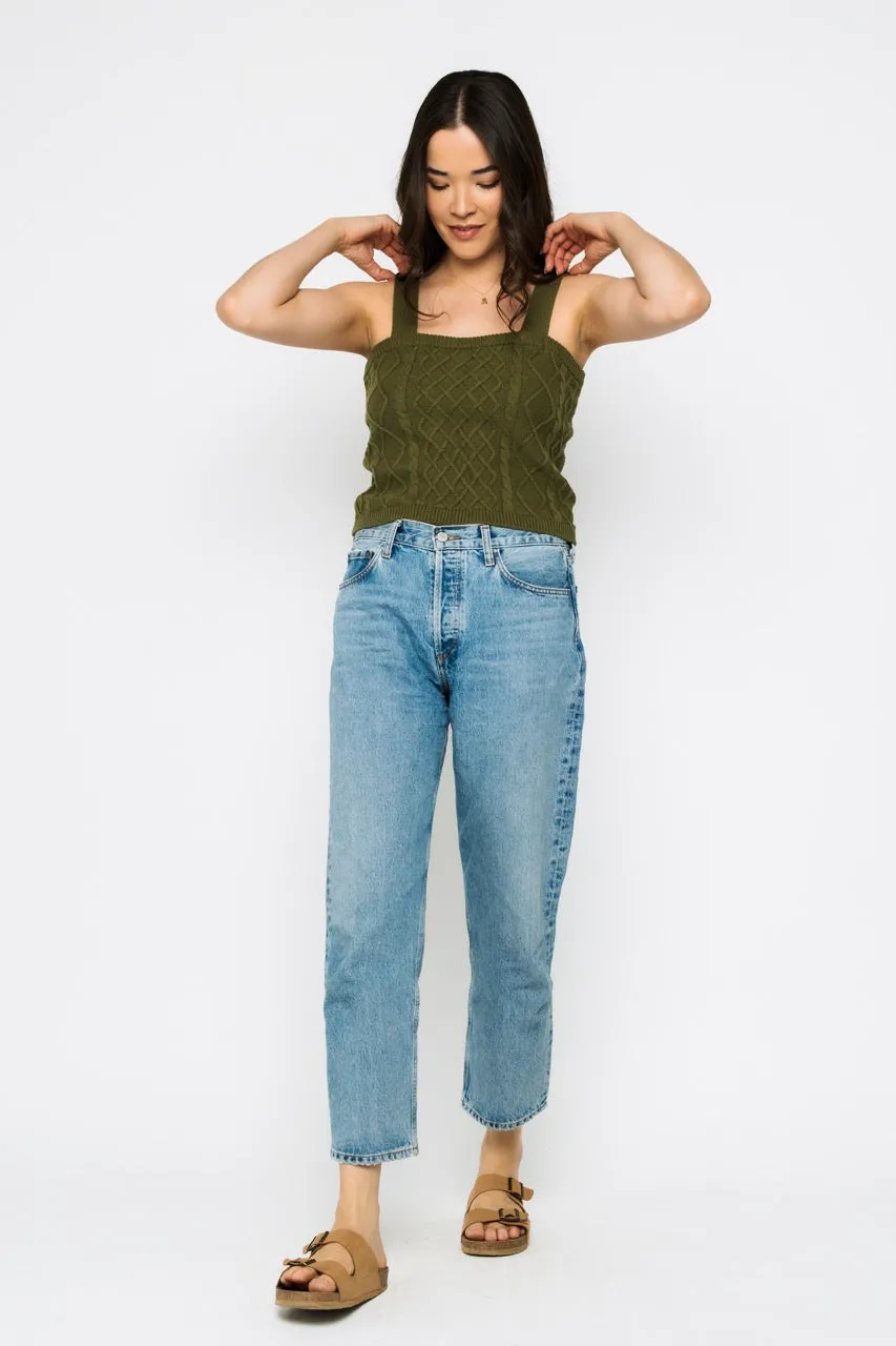 Madelyn-Cabled Sweater Cami