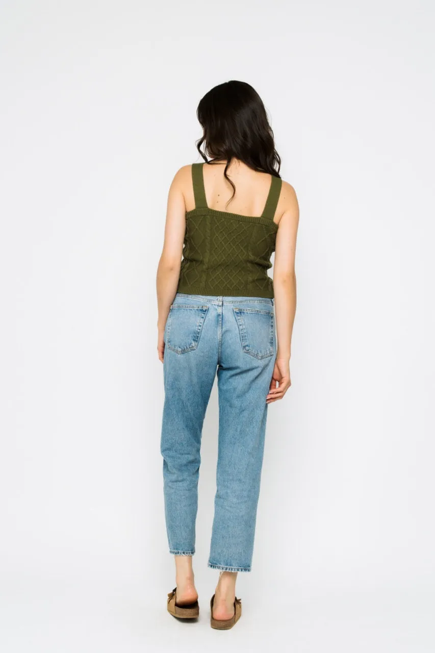 Madelyn-Cabled Sweater Cami