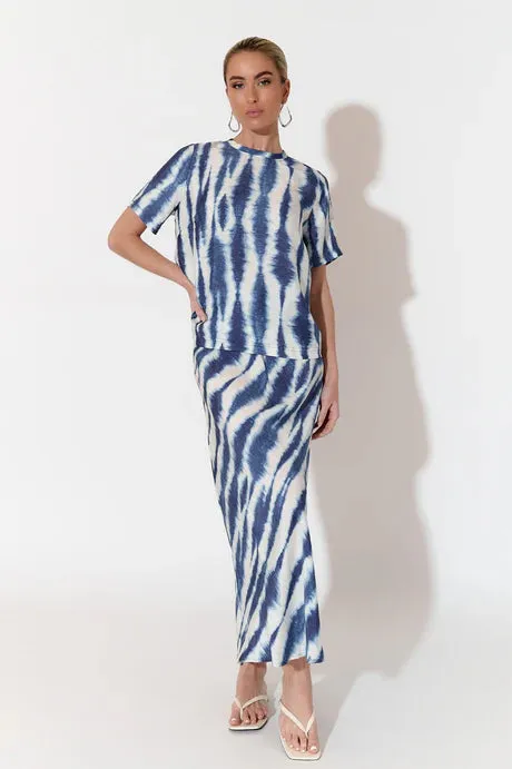 MAE PRINT CUPRO SKIRT