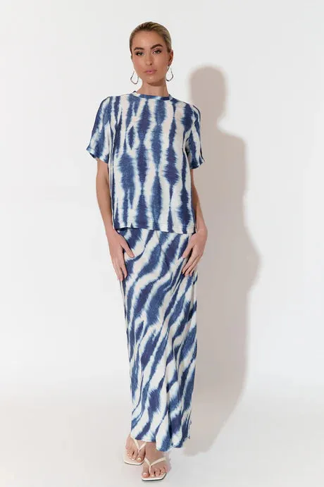 MAE PRINT CUPRO SKIRT