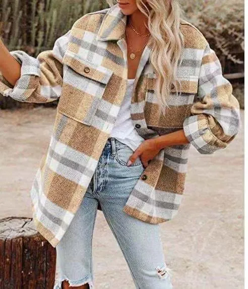 Magilsa | Elegant Plaid Shirt