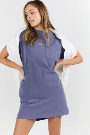 Memories That Last Dusty Indigo T-Shirt Dress