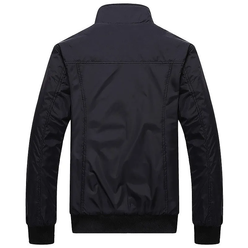 Men Sportswear Stand Collar Slim Jackets Casual Coats