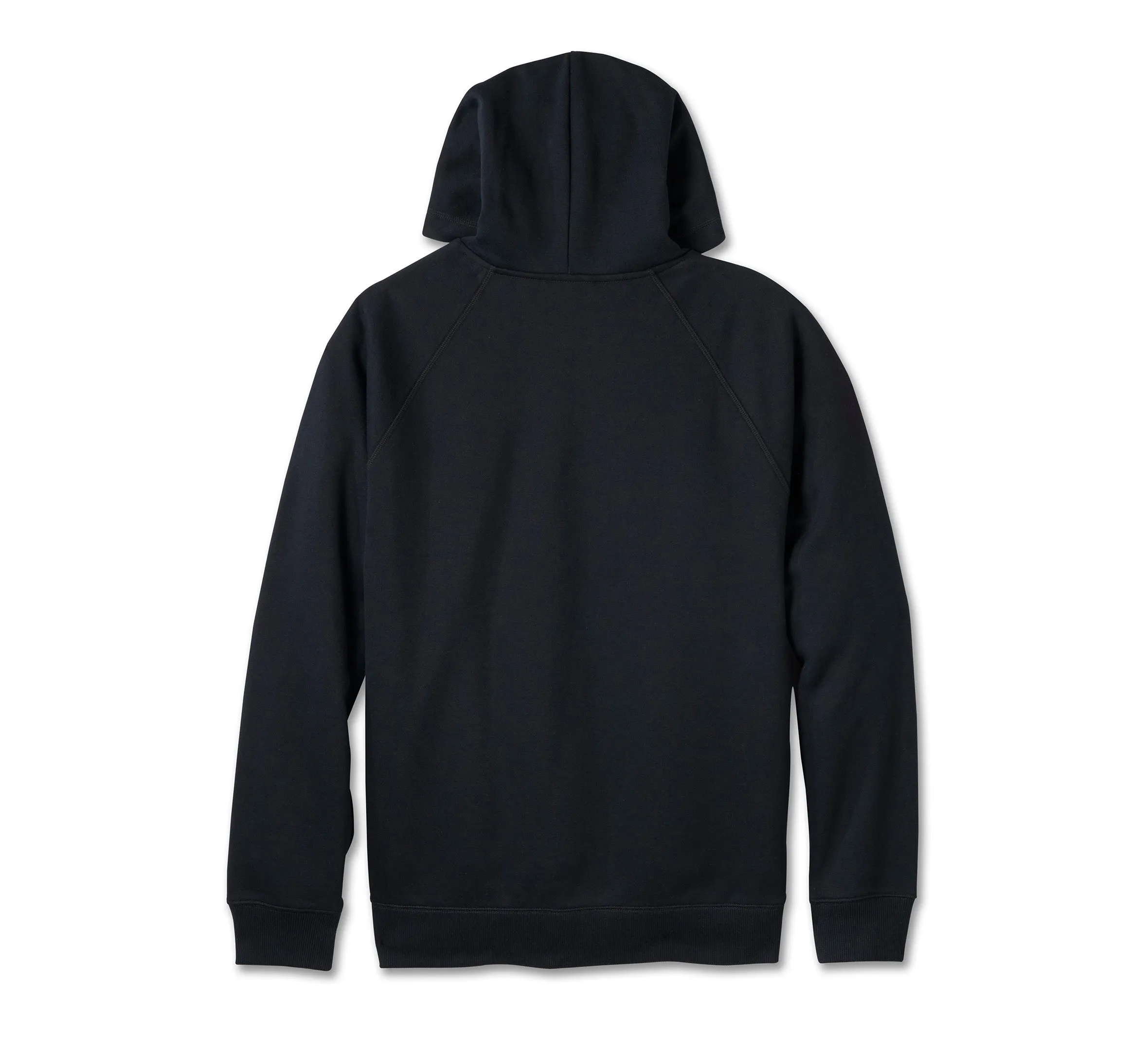 Men's Bar & Shield Contrast Pullover Hoodie - Colorblock - Harley Black & Ombre Blue