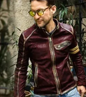Men's Biker Jackets - Casual Leather Clothing, Fashionable Youth Stand-Collar Biker Jackets in Unique Styles, S-5XL