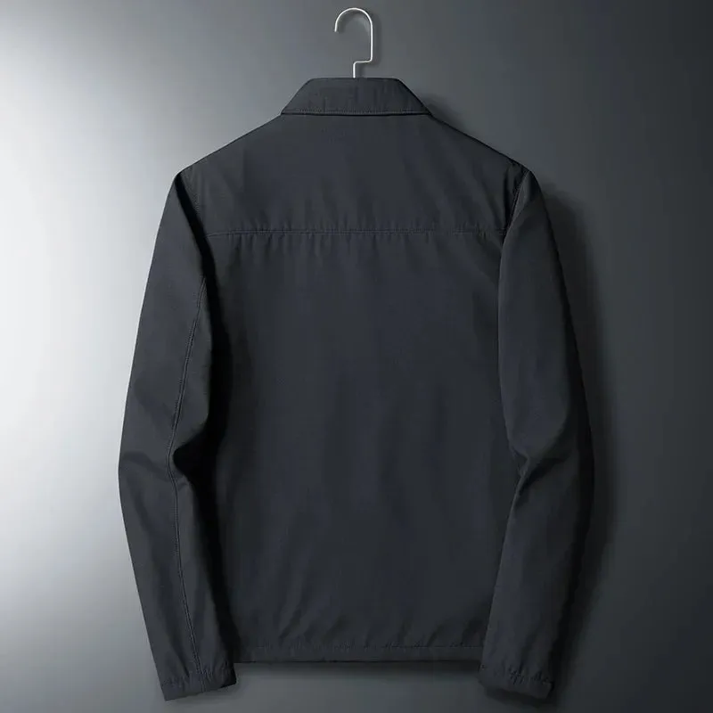 Men's outdoor jacket lightweight functional zip-up attire - versatile weather-resistant design for daily casual wear