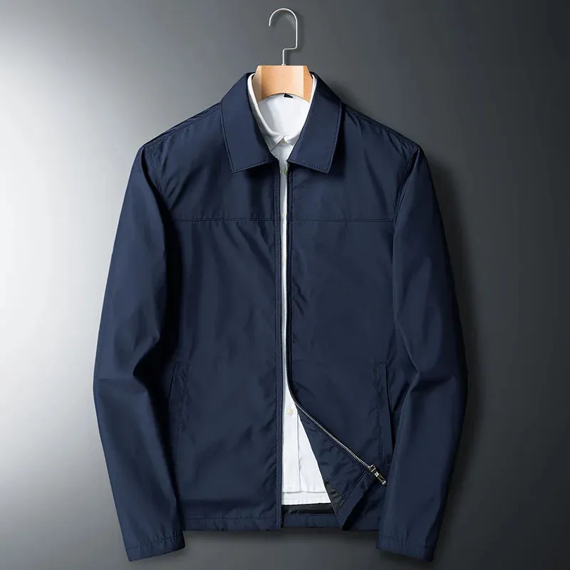 Men's outdoor jacket lightweight functional zip-up attire - versatile weather-resistant design for daily casual wear