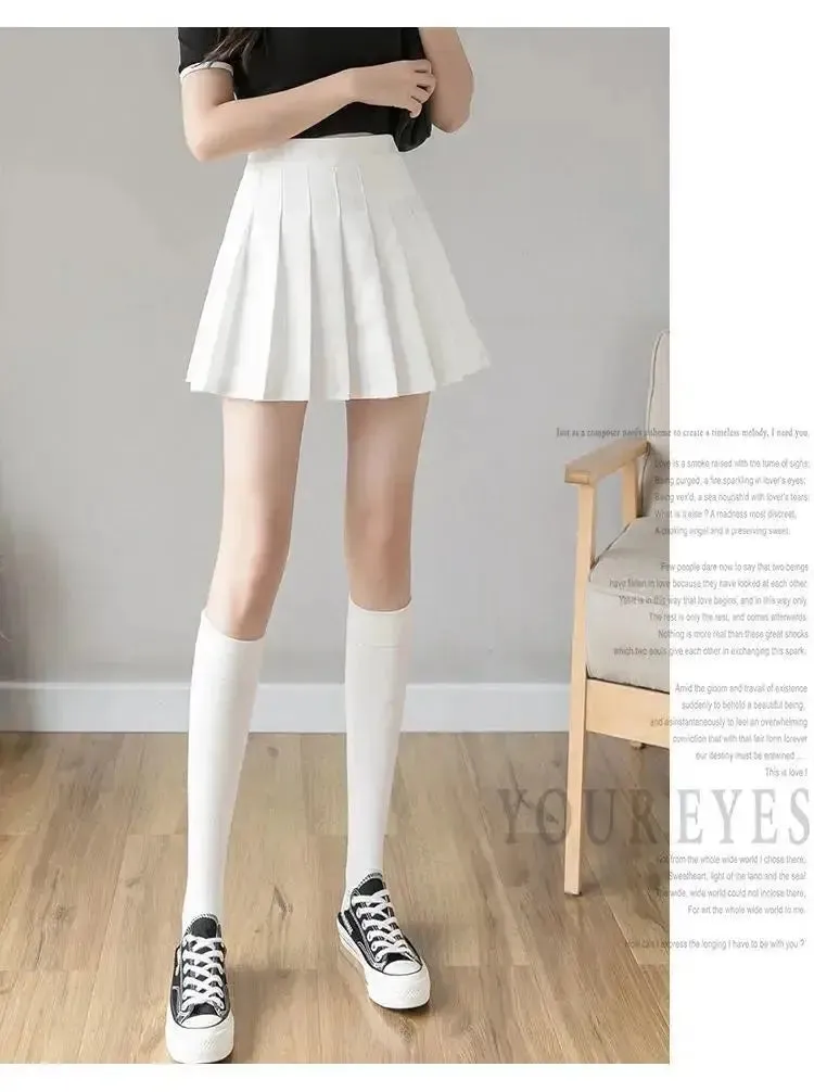 Mini Skirts Womens 2024 Summer Japanese School Pleated Skirts High Waist Kawaii Cute Pink Plaid Skirt Uniform Harajuku Jupe