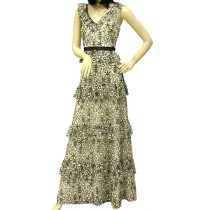 Ml By Monique Lhuillier Dress Wjcwhite/Jet 10