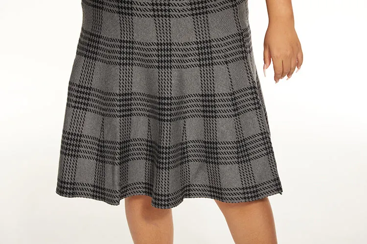 MM PURPLE LABEL - CHARCOAL PLAID (PLUS SIZE)