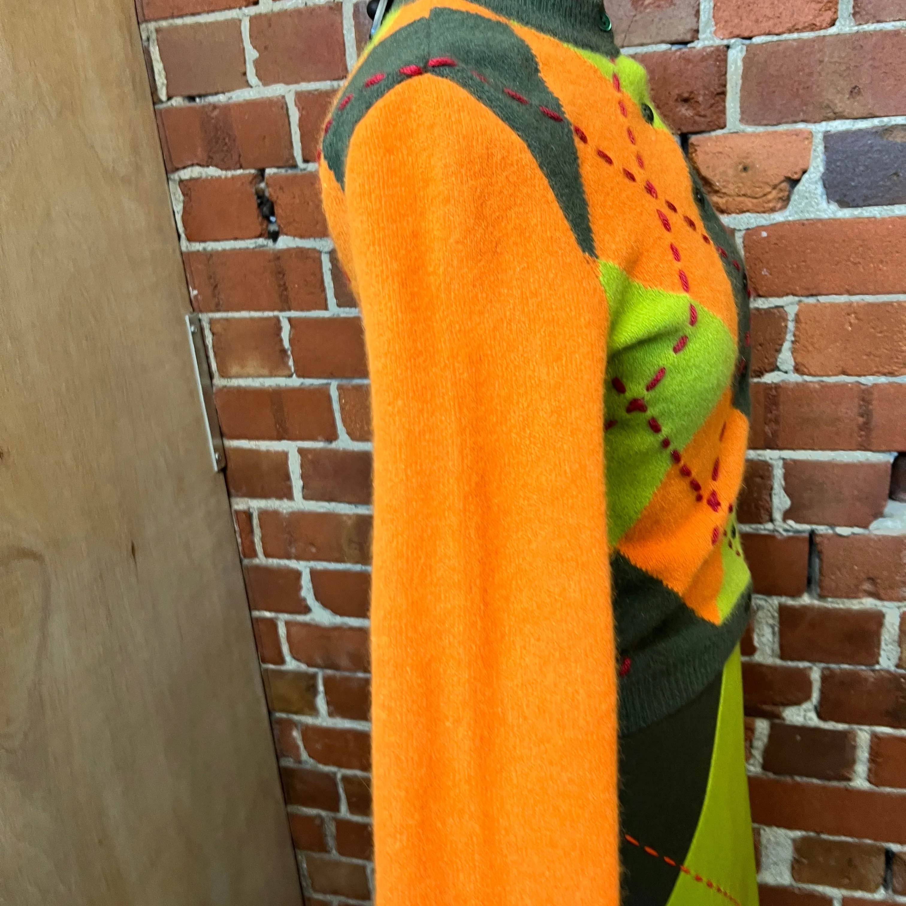 MOSCHINO 1990's cashmere cardigan and skirt suit!