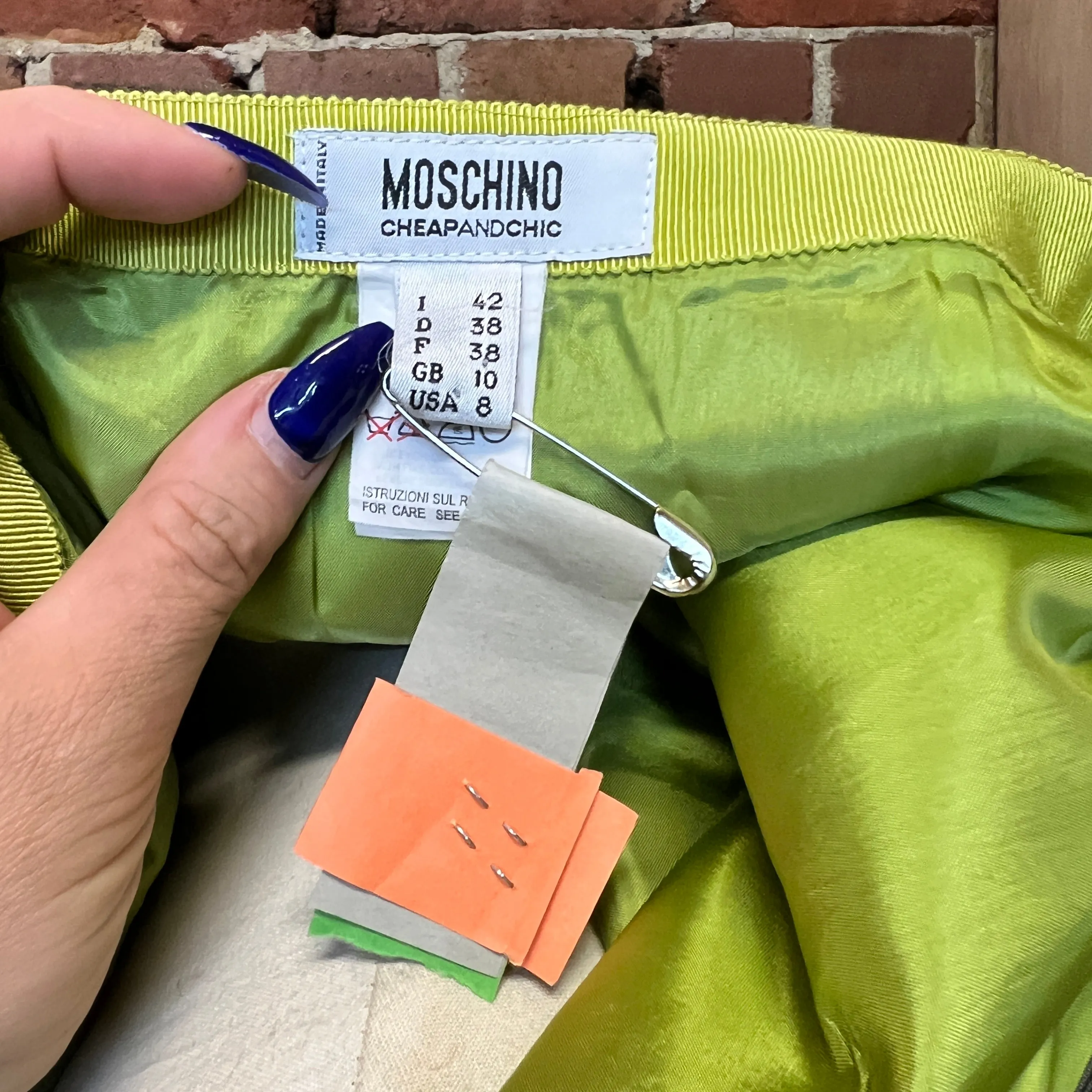 MOSCHINO 1990's cashmere cardigan and skirt suit!