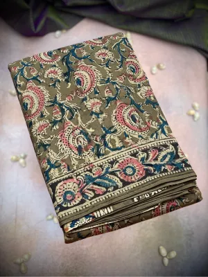 Mossy Green | Printed Practice Saree