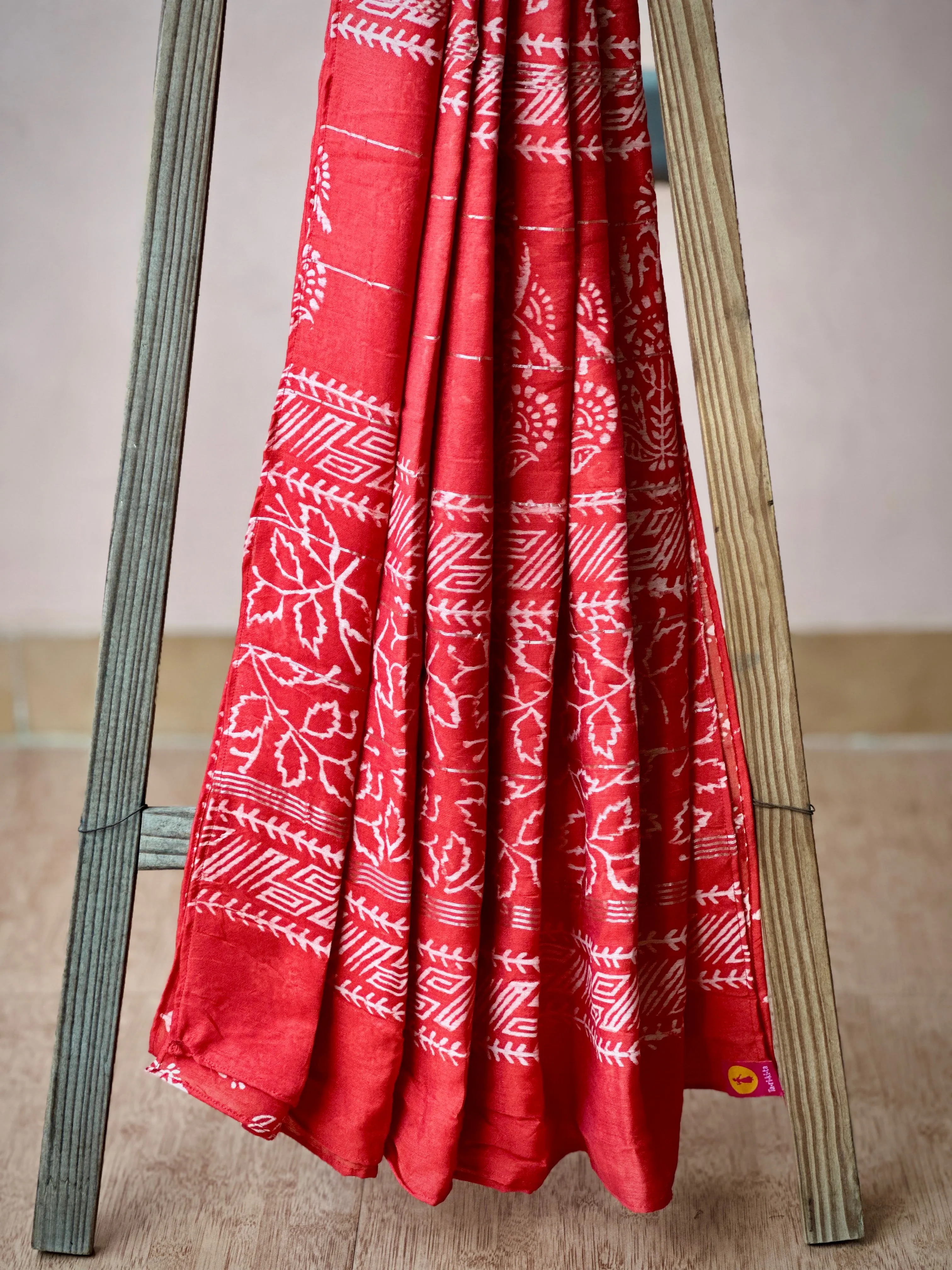 Narangi Vani | Maheshawari SiCo | Printed Practice Saree