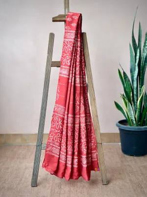Narangi Vani | Maheshawari SiCo | Printed Practice Saree