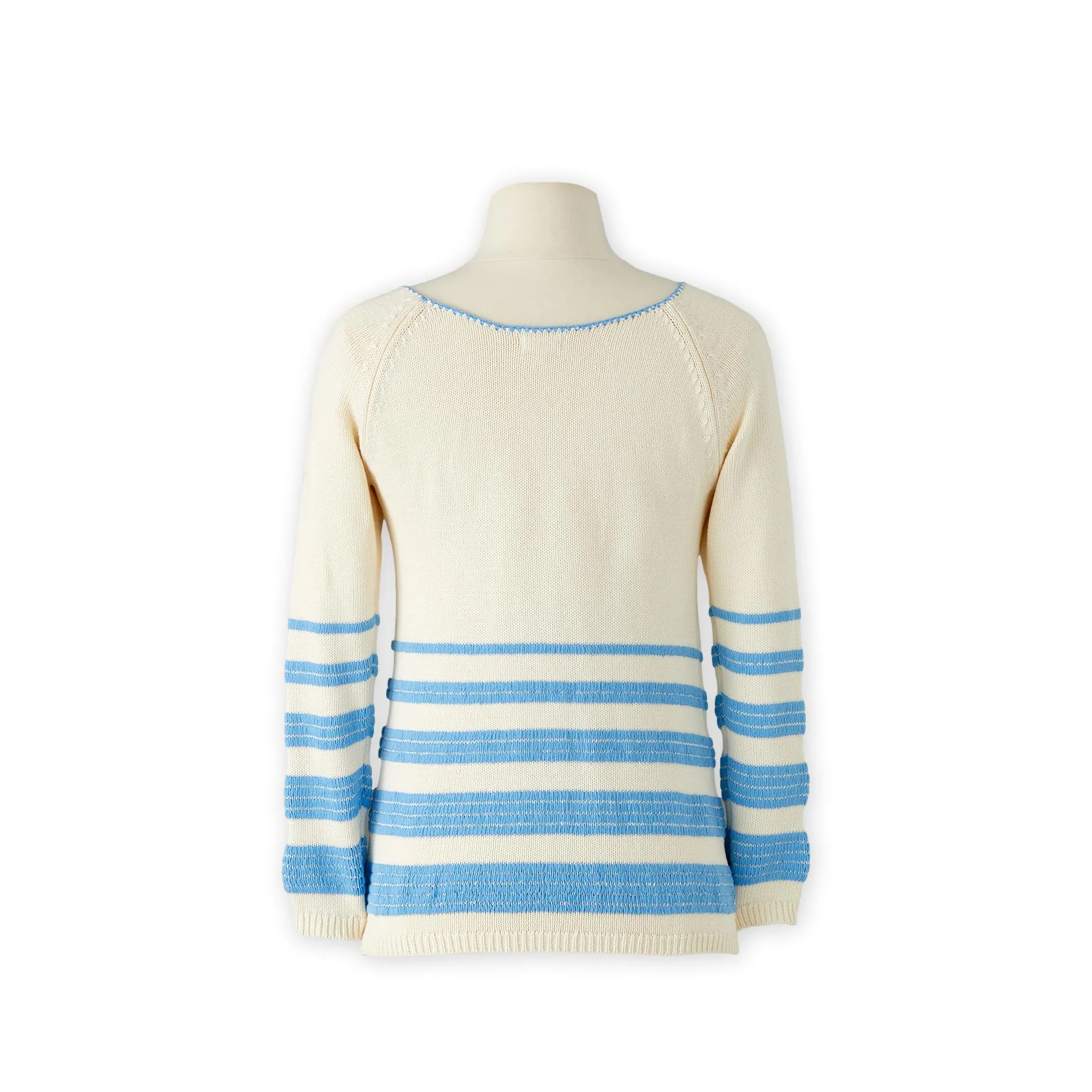 Nautical Stripe Scoop Neck Sweater
