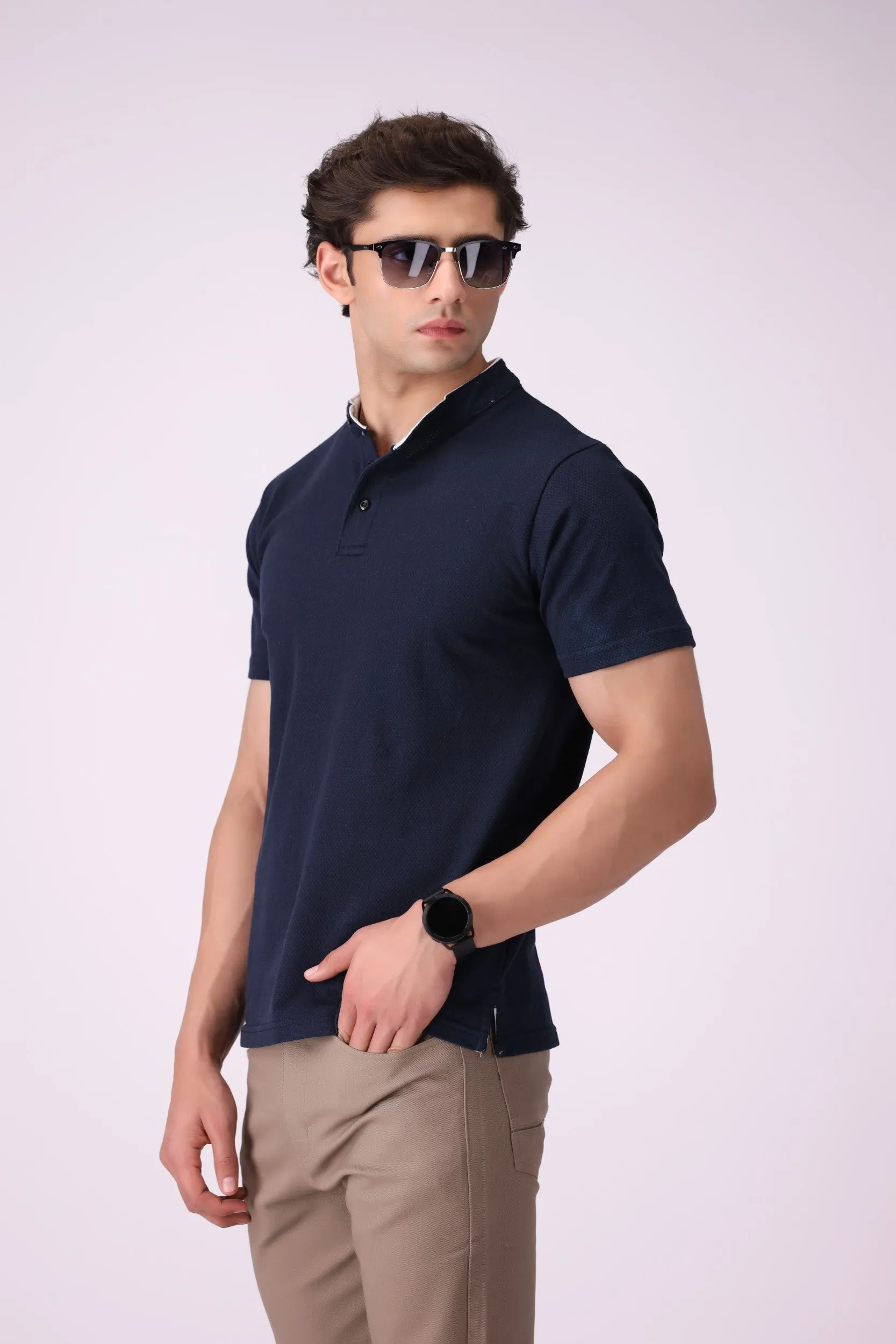Navy CottonPop T-Shirt