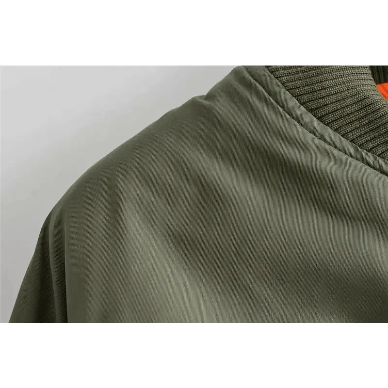 New Classic Design Autumn Winter Green Short Jackets Women Fashionable Long Sleeve Zipper Bomber Jacket Outwear Women's Coat