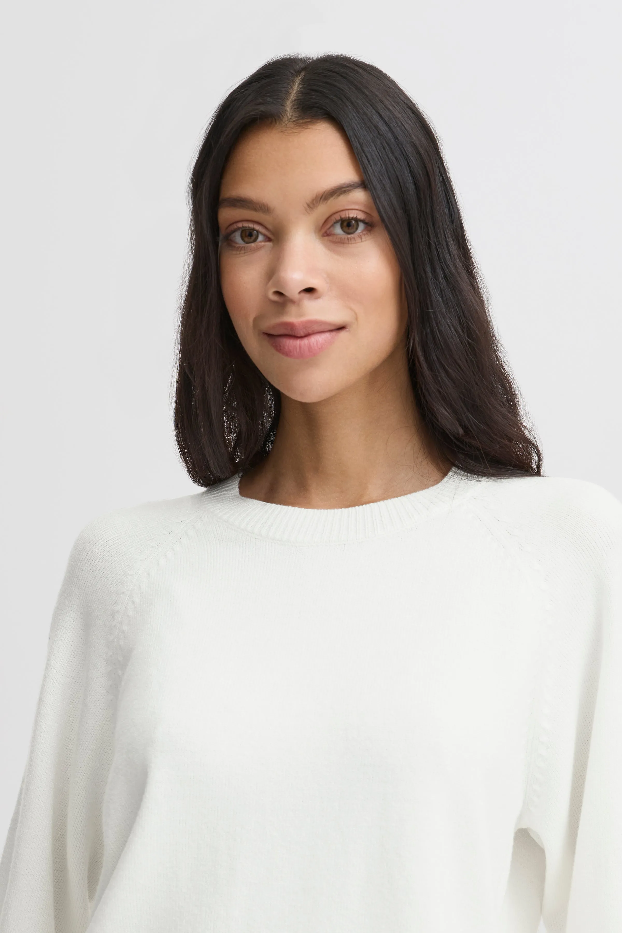 Nonina Loose Short Sleeve Jumper | Marshmallow