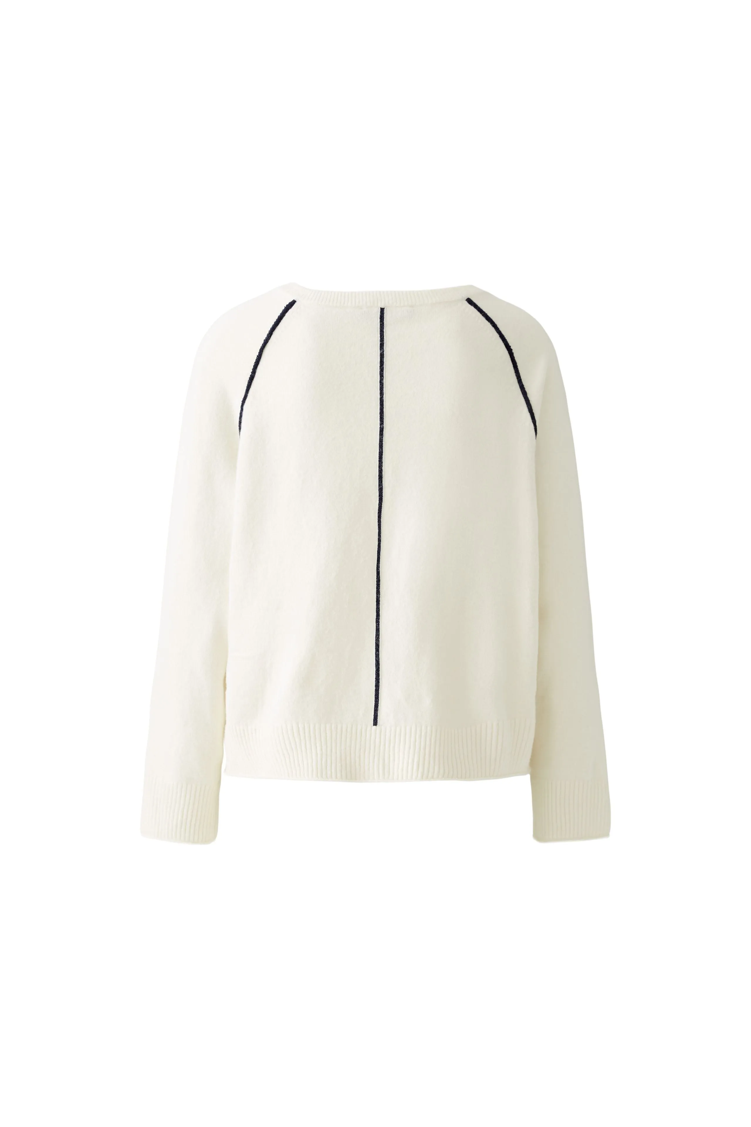 Oui Paris Off-White Cotton Blend Jumper