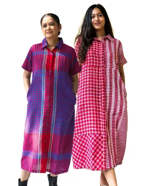 Pack: Red on Red Shirt Dress   Puzzle Dress