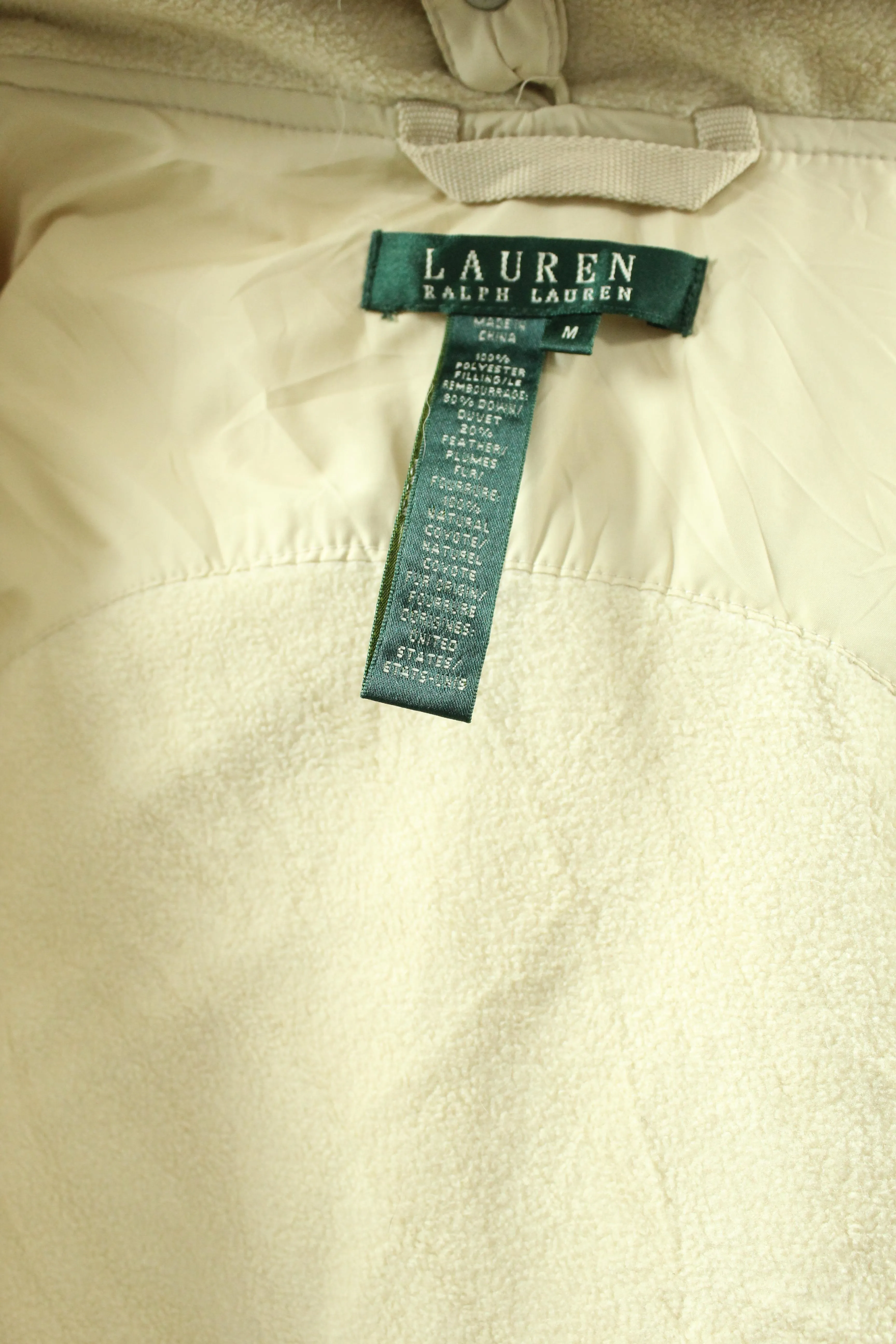 Parka crema lauren Talla M