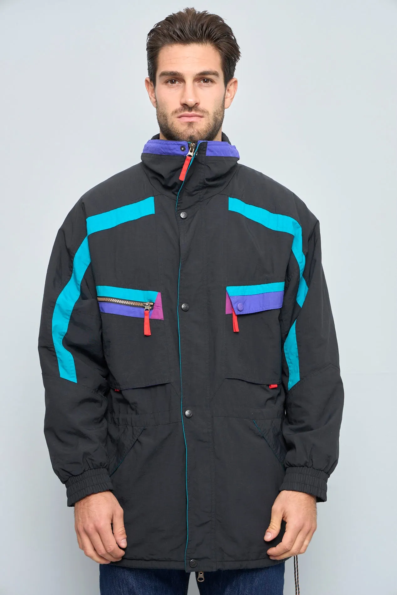 Parka Multicolor h h Talla S