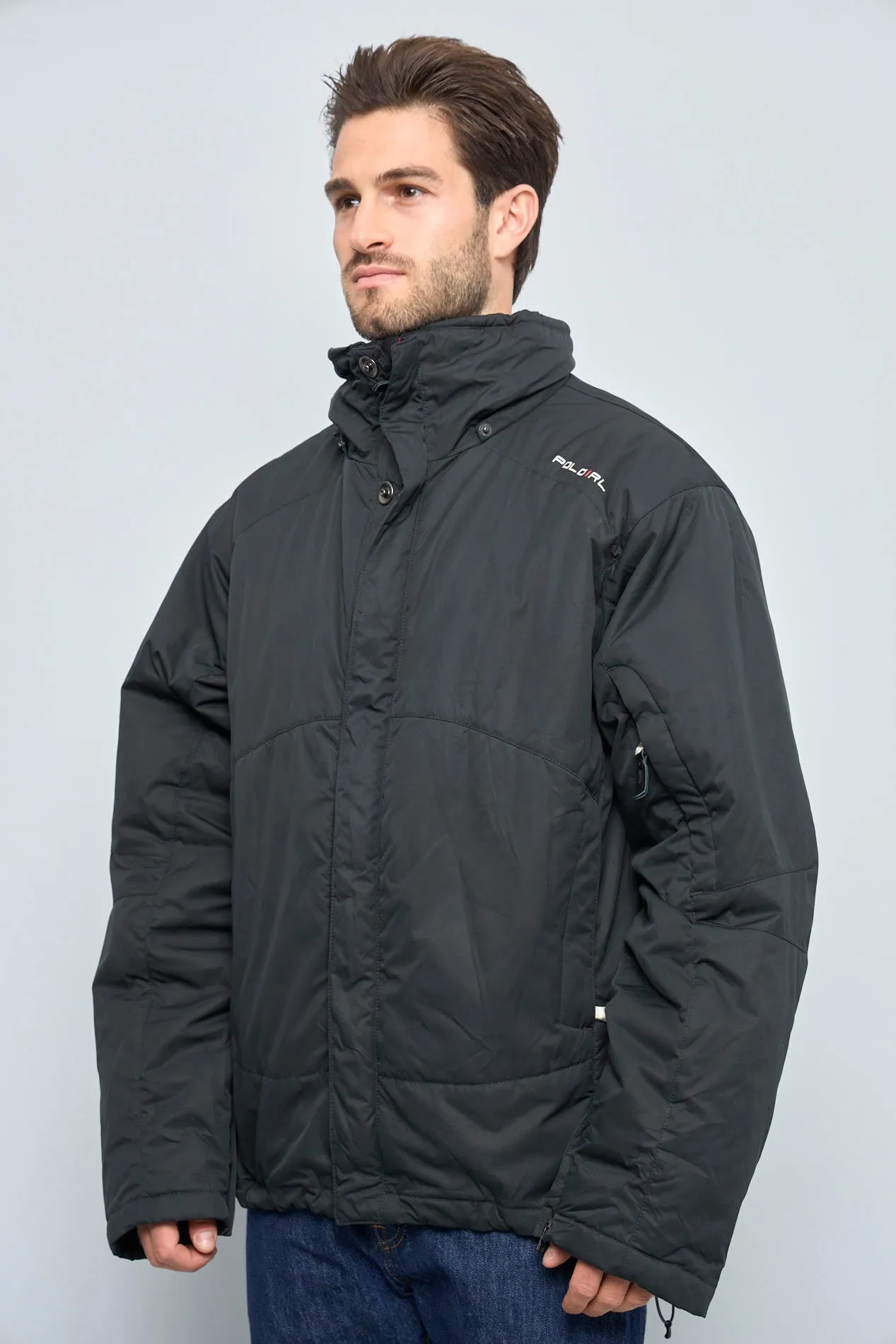 Parka Negro Polo Talla Xl