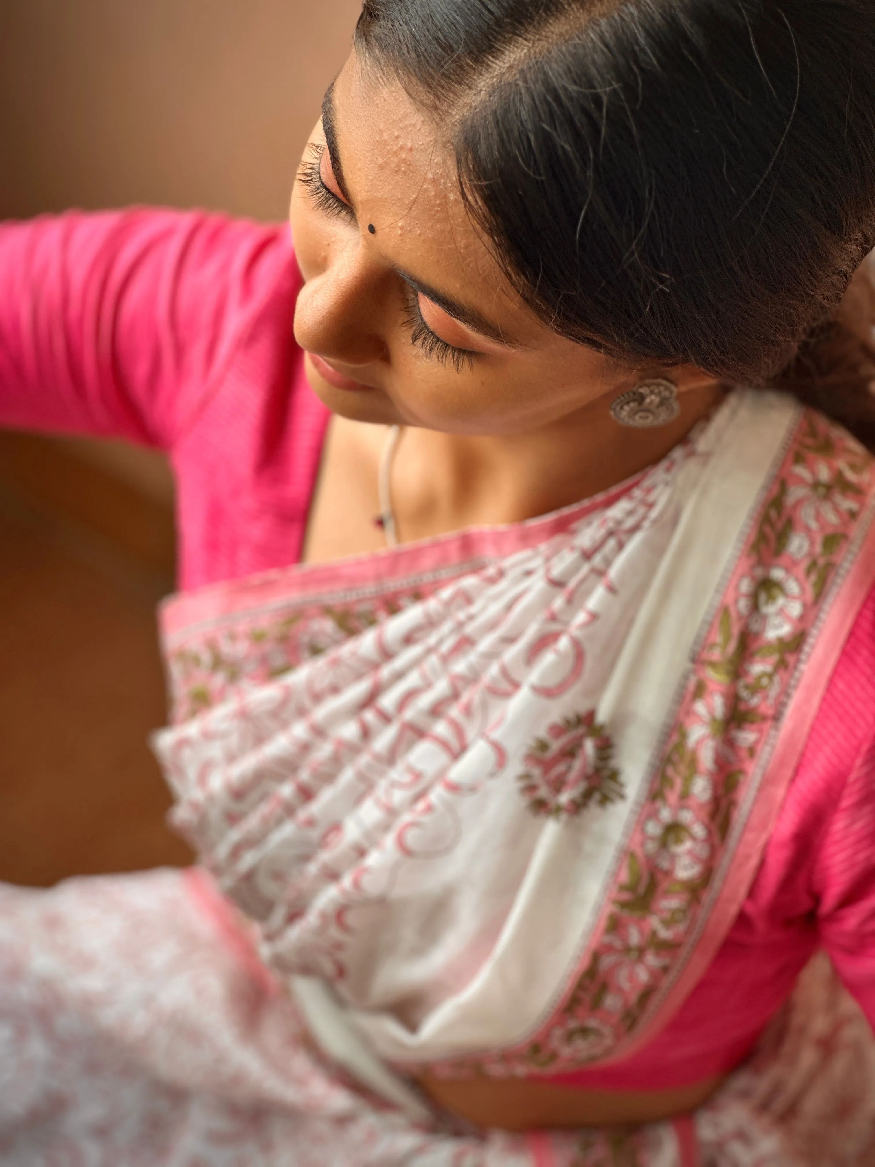 Pearl Ivy | Printed Practice Saree
