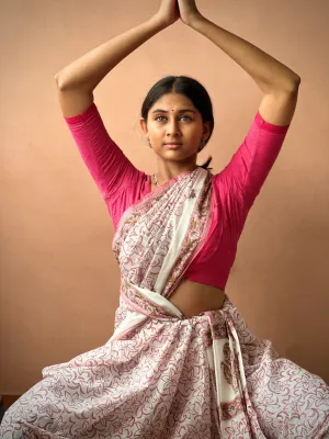 Pearl Ivy | Printed Practice Saree