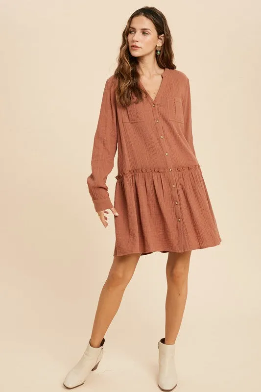 Peplum Hem Dress